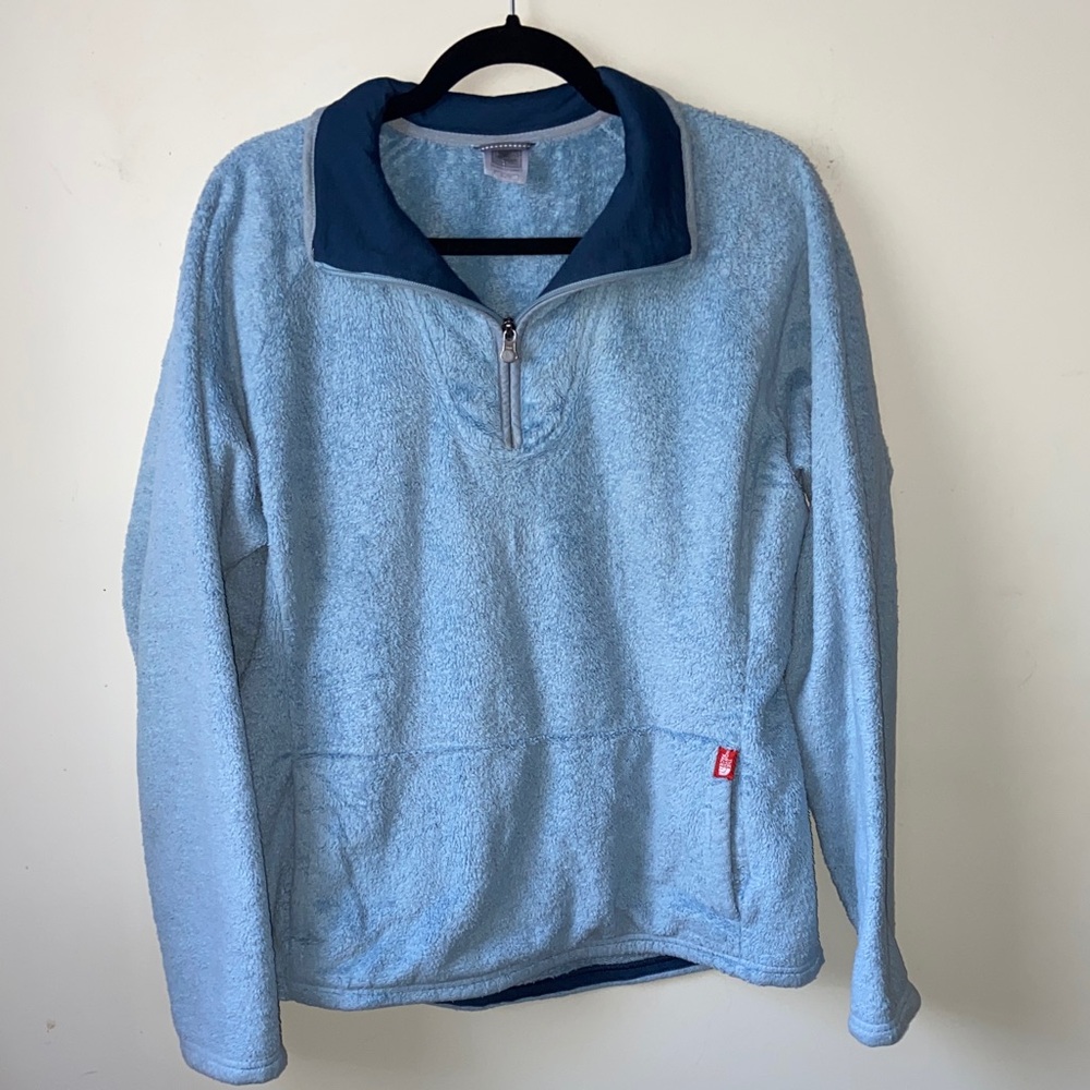 The North Face Light Blue Fleece Pullover